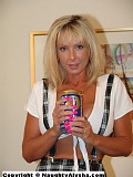 Insane pictures of a crazy blonde bitch who inserts a can of soda inside her big gaping pussy